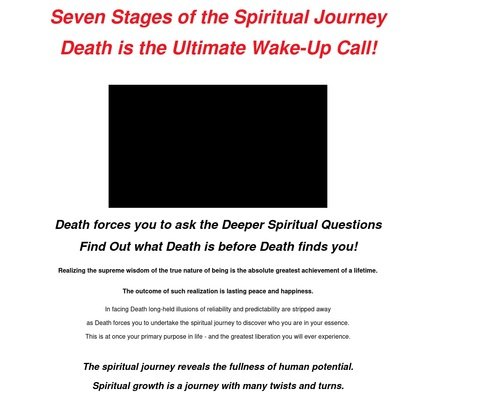 Seven stages of the spiritual journey