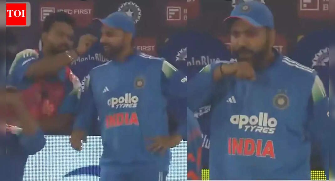 Viral moment! Rohit Sharma makes a wish after Rishabh Pant spots fallen eyelash – WATCH | Cricket News