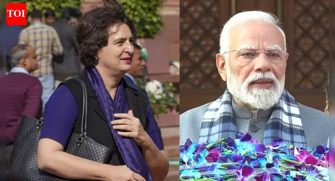 ‘Why are you asking me? Ask them’: Priyanka Gandhi Vadra on falling rupee; brings up PM Modi’s past remark on Manmohan Singh | India News