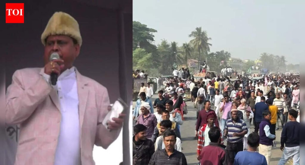 Suspended TMC MLA Humayun Kabir lays the foundation stone for ‘Babri Masjid’ | Kolkata News