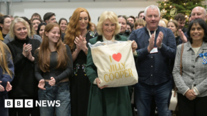 Queen Camilla meets cast and crew on Bristol’s Rivals set