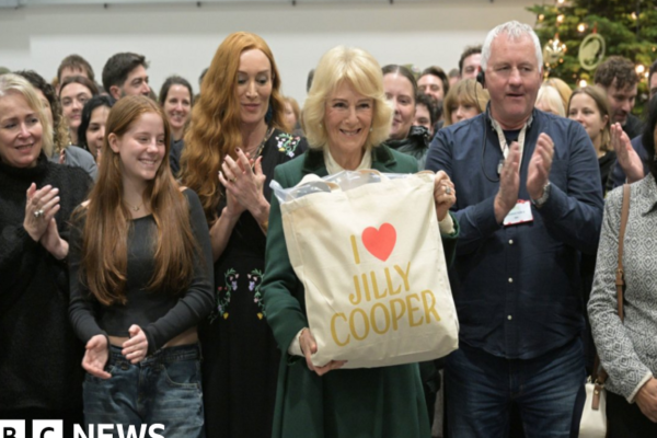 Queen Camilla meets cast and crew on Bristol’s Rivals set
