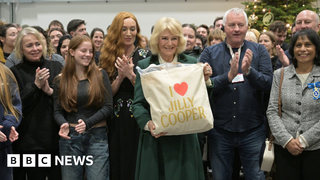 Queen Camilla meets cast and crew on Bristol’s Rivals set