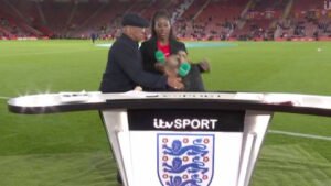 Ian Wright breaks silence on Laura Woods’ ‘worrying’ collapse live on ITV as he reveals text message update from pundit